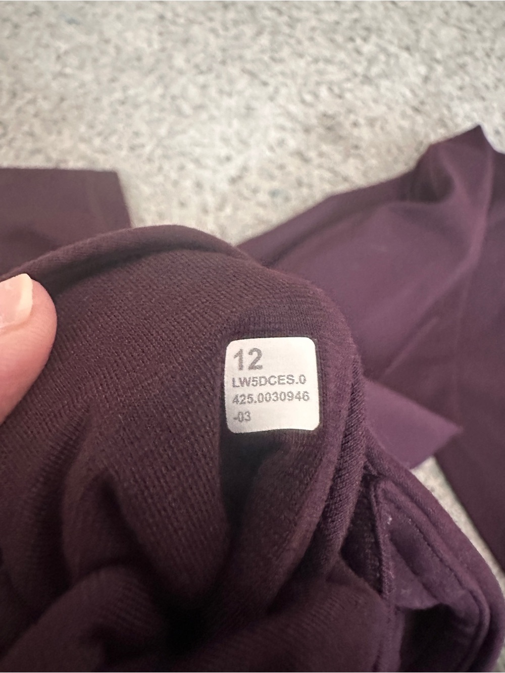 Lululemon Align High-Rise Pant with Pockets 25” Black Plum Size 12 - Picture 5 of 6